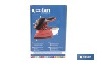 Lijadora Mouse a batería 20 V | Base de 10 x 14 cm | 11.000 rpm | Incluye caja de polvo y 3 hojas de lija | Disponible con y sin batería y cargador - Cofan