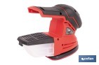 Lijadora Mouse a batería 20 V | Base de 10 x 14 cm | 11.000 rpm | Incluye caja de polvo y 3 hojas de lija | Disponible con y sin batería y cargador - Cofan