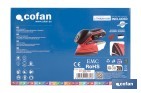 Lijadora Mouse a batería 20 V | Base de 10 x 14 cm | 11.000 rpm | Incluye caja de polvo y 3 hojas de lija | Disponible con y sin batería y cargador - Cofan