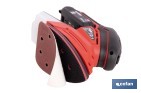 Lijadora Mouse a batería 20 V | Base de 10 x 14 cm | 11.000 rpm | Incluye caja de polvo y 3 hojas de lija | Disponible con y sin batería y cargador - Cofan