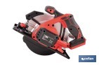 Sierra circular a batería 20 V con motor brushless | Disco de corte de Ø185 mm | 3650 rpm | Corte de profundidad hasta 50 mm | Incluye accesorios | Disponible con y sin batería y cargador - Cofan