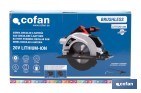 Sierra circular a batería 20 V con motor brushless | Disco de corte de Ø185 mm | 3650 rpm | Corte de profundidad hasta 50 mm | Incluye accesorios | Disponible con y sin batería y cargador - Cofan