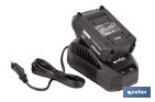 Pack de cargador 20 V 2.4 A + Batería 20 V 2.0 Ah Li-Ion | Compatible con sistema 1 for All | Protección contra sobrecarga y larga duración - Cofan