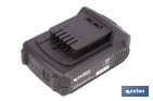 Pack de cargador 20 V 2.4 A + Batería 20 V 2.0 Ah Li-Ion | Compatible con sistema 1 for All | Protección contra sobrecarga y larga duración - Cofan