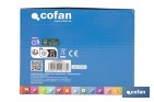 Pack de cargador 20 V 2.4 A + Batería 20 V 2.0 Ah Li-Ion | Compatible con sistema 1 for All | Protección contra sobrecarga y larga duración - Cofan