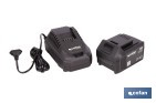 PACK DE CARGADOR 20 V 4.5 A + BATERÍA 20 V 4.0 AH LI-ION | COMPATIBLE CON SISTEMA 1 FOR ALL | PROTECCIÓN CONTRA SOBRECARGA Y LARGA DURACIÓN