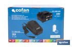 Pack de cargador 20 V 4.5 A + Batería 20 V 4.0 Ah Li-Ion | Compatible con sistema 1 for All | Protección contra sobrecarga y larga duración - Cofan