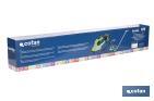 Kit Taille-haie Manuel | Extensible avec des Roues à Batterie | Lithium-ion 18 V | 1200 tr/min - Cofan