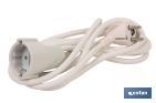 Extension cord | Various sizes of cable (3 x 1.5mm) | Two-pole socket - Cofan