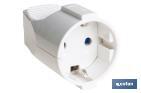 BASE PER PRESA MOBILE BIPOLARE | 16 A - 250 V | COLORE: BIANCO