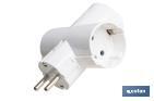 SCHUKO-3-FACH-STECKDOSENADAPTER (16A-250V) - Cofan