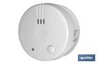 Smoke detector with sound alarm | Mini-size: Ø70mm | Batteries included - Cofan