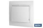 Flush mounted light switch | Pacific Model | 10A - 250V | White - Cofan