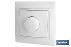 Flush mounted dimmer switch | Pacific Model | 16A - 250V-500W | White - Cofan