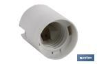 Lamp-holder E-27 | Thermostable resin material | White | 4A - 250V - Cofan