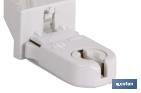 Lamp-holder for fluorescent tubes | Starter-holder included | White | 2A 250V - Cofan