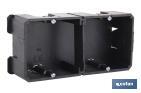 Flush-mounted box for several gangs | Several sizes | Universal and linkable - Cofan