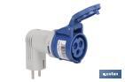 ADAPTADOR INDUSTRIAL IP44 FICHA MACHO SCHUKO