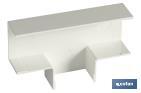 Flat tee for electrical mini-trunking | Several sizes | IP 40 - Cofan