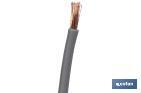 Rollo Cable Eléctrico H07V-K de 100 m | Sección de cable de varias medidas | Color: Gris - Cofan