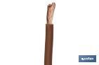 Rollo Cable Eléctrico  H07V-K de 100 m | Sección de cable de varias medidas | Color: Marrón - Cofan