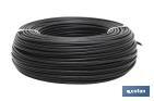 Rollo de Cable Eléctrico H07V-K | Sección de cable de varias medidas | Longitud: 100 m | Color: Negro - Cofan