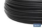 Rollo de Cable Eléctrico H07V-K | Sección de cable de varias medidas | Longitud: 100 m | Color: Negro - Cofan