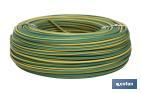 Rollo Cable Eléctrico de 100 m H07V-K | Sección de cable en varias medidas | Color: Verde - Cofan