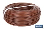 Rollo Cable Eléctrico  H07V-K de 100 m | Sección de cable de varias medidas | Color: Marrón - Cofan