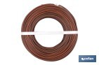 Rollo Cable Eléctrico  H07V-K de 100 m | Sección de cable de varias medidas | Color: Marrón - Cofan