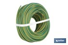 Rollo Cable Eléctrico de 100 m H07V-K | Sección de cable en varias medidas | Color: Verde - Cofan