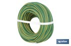 Rollo Cable Eléctrico de 100 m H07V-K | Sección de cable en varias medidas | Color: Verde - Cofan