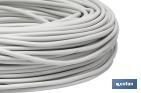 Rotolo di cavo elettrico da 100 m | PVC H05VV-F | Sezione da 2 x 1 mm2 | Colore: bianco - Cofan