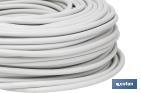 Rollo Cable Eléctrico de 100 m | PVC H05VV-F | Sección 3 x 1 mm2 | Color Blanco - Cofan