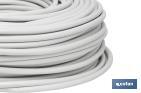 Electric Cable Roll of 100m | PVC H05VV-F| Section 3 x 1.5mm2 | White - Cofan