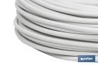 Electric Cable Roll of 100m | PVC H05VV-F| Section 3 x 2.5mm2 | White - Cofan