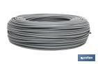 Rollo Cable Eléctrico H07V-K de 100 m | Sección de cable de varias medidas | Color: Gris - Cofan