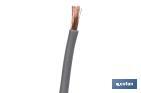 Rollo Cable Eléctrico H07V-K de 100 m | Sección de cable de varias medidas | Color: Gris - Cofan