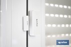 Sensor inteligente para puertas y ventanas | Conexión WiFi y Bluetooth | Funciona con aplicación Smart Life o Tuya | Compatible con Alexa y Google | Protección antirrobo - Cofan