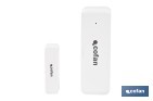 Sensor inteligente para puertas y ventanas | Conexión WiFi y Bluetooth | Funciona con aplicación Smart Life o Tuya | Compatible con Alexa y Google | Protección antirrobo - Cofan