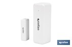 Sensor inteligente para puertas y ventanas | Conexión WiFi y Bluetooth | Funciona con aplicación Smart Life o Tuya | Compatible con Alexa y Google | Protección antirrobo - Cofan