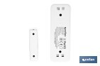Sensor inteligente para puertas y ventanas | Conexión WiFi y Bluetooth | Funciona con aplicación Smart Life o Tuya | Compatible con Alexa y Google | Protección antirrobo - Cofan