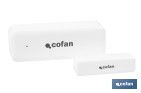 Sensor inteligente para puertas y ventanas | Conexión WiFi y Bluetooth | Funciona con aplicación Smart Life o Tuya | Compatible con Alexa y Google | Protección antirrobo - Cofan