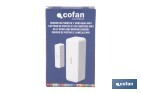 Sensor inteligente para puertas y ventanas | Conexión WiFi y Bluetooth | Funciona con aplicación Smart Life o Tuya | Compatible con Alexa y Google | Protección antirrobo - Cofan
