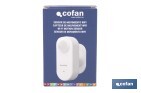 Sensor de movimiento inteligente | Conexión WiFi y Bluetooth | Funciona con aplicación Smart Life o Tuya | Compatible con Alexa y Google | Seguridad en el hogar - Cofan