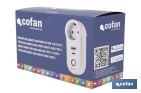 Smart plug with USB and USB-C ports | Wi-Fi and Bluetooth connection | Smart Life or Tuya Smart app | Compatible with Alexa and Google | Remote control, timer and child safety protection - Cofan