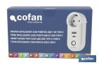 Smart plug with USB and USB-C ports | Wi-Fi and Bluetooth connection | Smart Life or Tuya Smart app | Compatible with Alexa and Google | Remote control, timer and child safety protection - Cofan