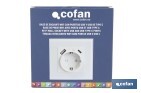 Smart socket with USB and USB-C ports | Wi-Fi and Bluetooth connection | Smart Life or Tuya Smart app | Compatible with Alexa and Google | Remote control, timer and child safety protection - Cofan