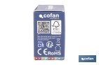 Relé regulador de intensidad individual inteligente | Control de intensidad desde la app | Conectividad WiFi 2.4 GHz | Aplicación Smart Life o Tuya | Para luces led, incandescentes y halógenas | Compatible con Alexa y Google - Cofan