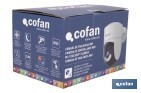 Cámara de seguridad inteligente con WiFi | Con control remoto, audio bidireccional y amplio ángulo de visión - Cofan